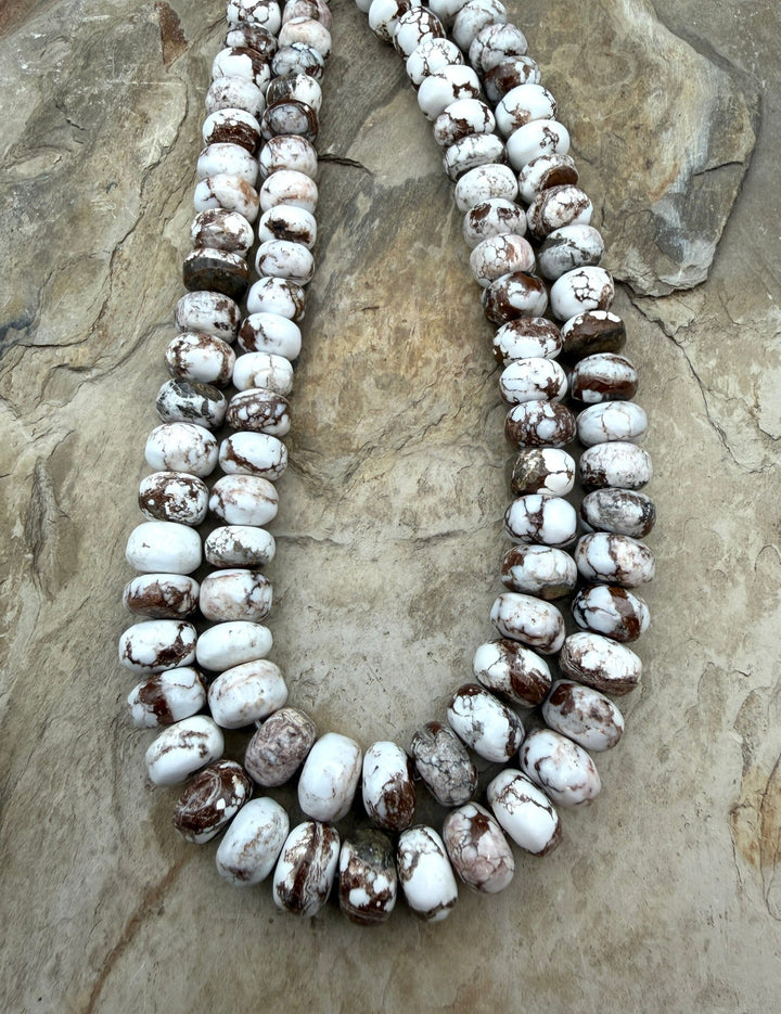RARE Arizona Wild Horse Handcut BIG Irregular Rondelle