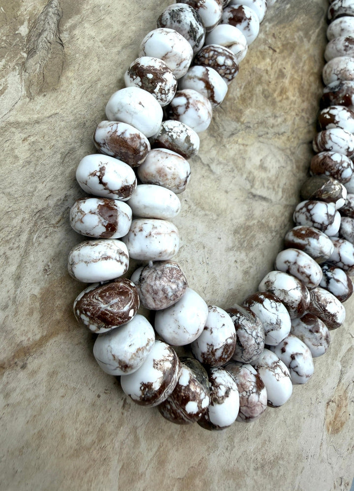 RARE Arizona Wild Horse Handcut BIG Irregular Rondelle