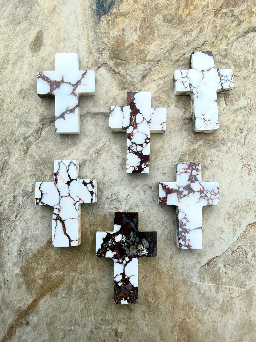RARE Arizona Wild Horse Handcut Cross Shaped Focal Pendant