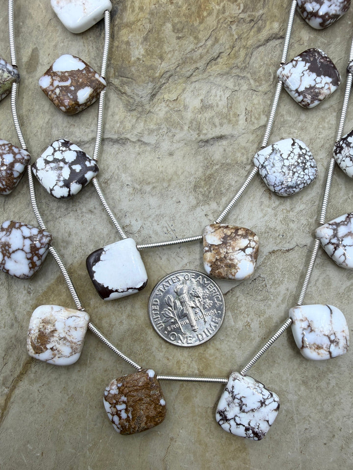 RARE Arizona Wild Horse Handcut Graduated Diamond Shape