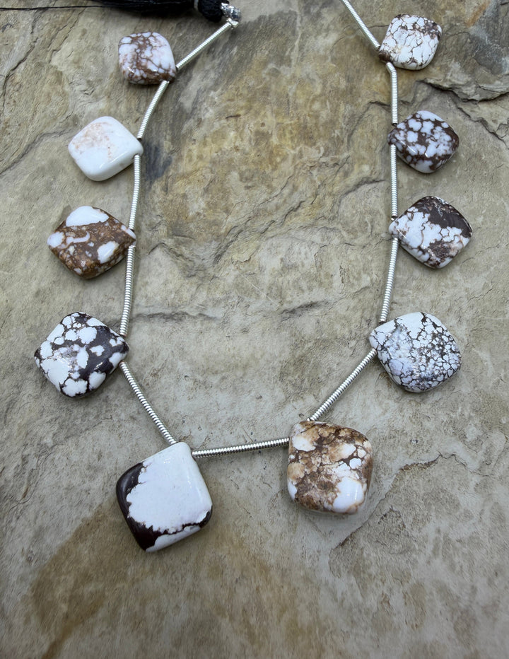 RARE Arizona Wild Horse Handcut Graduated Diamond Shape