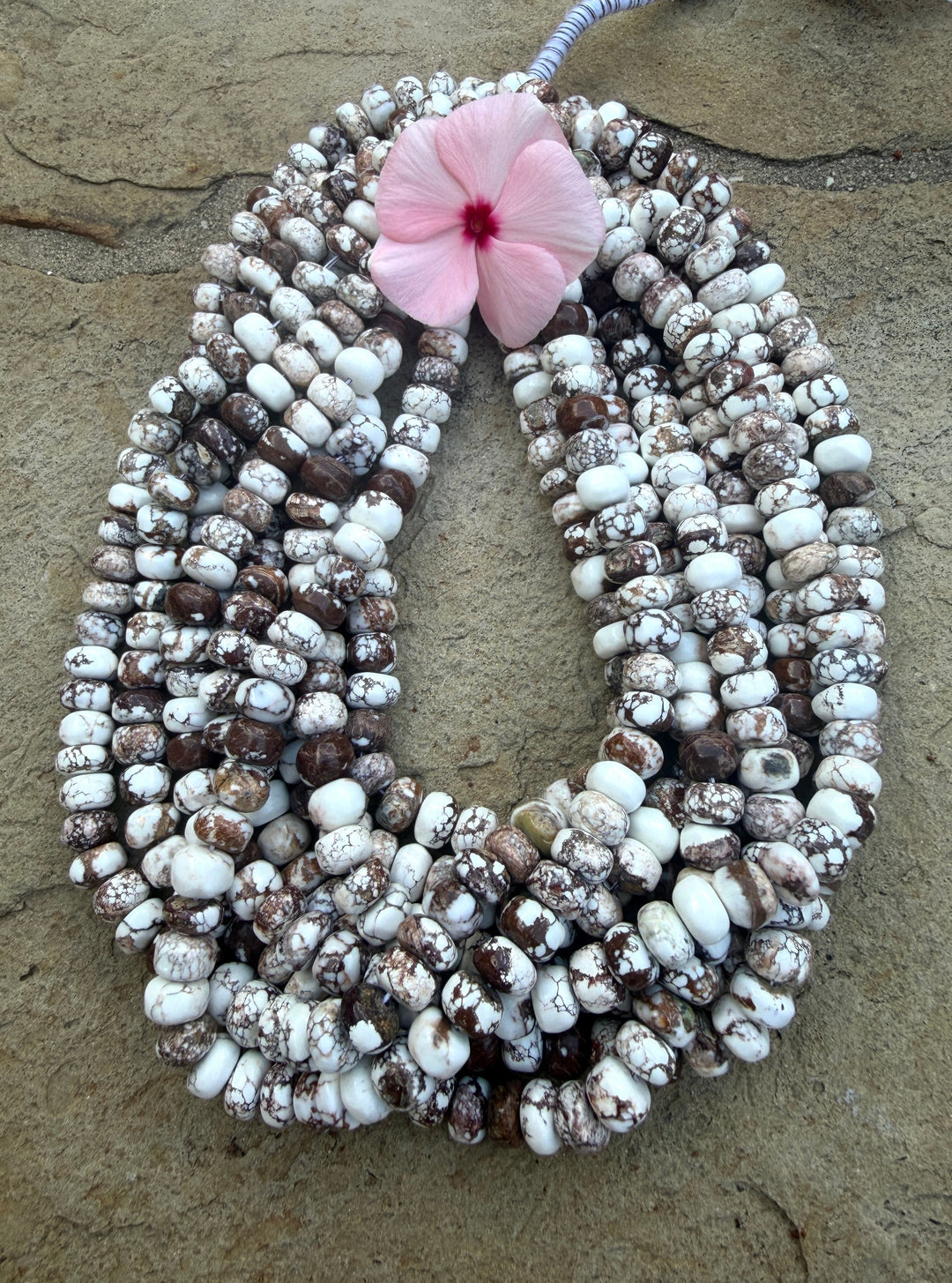 RARE Arizona Wild Horse Handcut Irregular Rondelle Beads