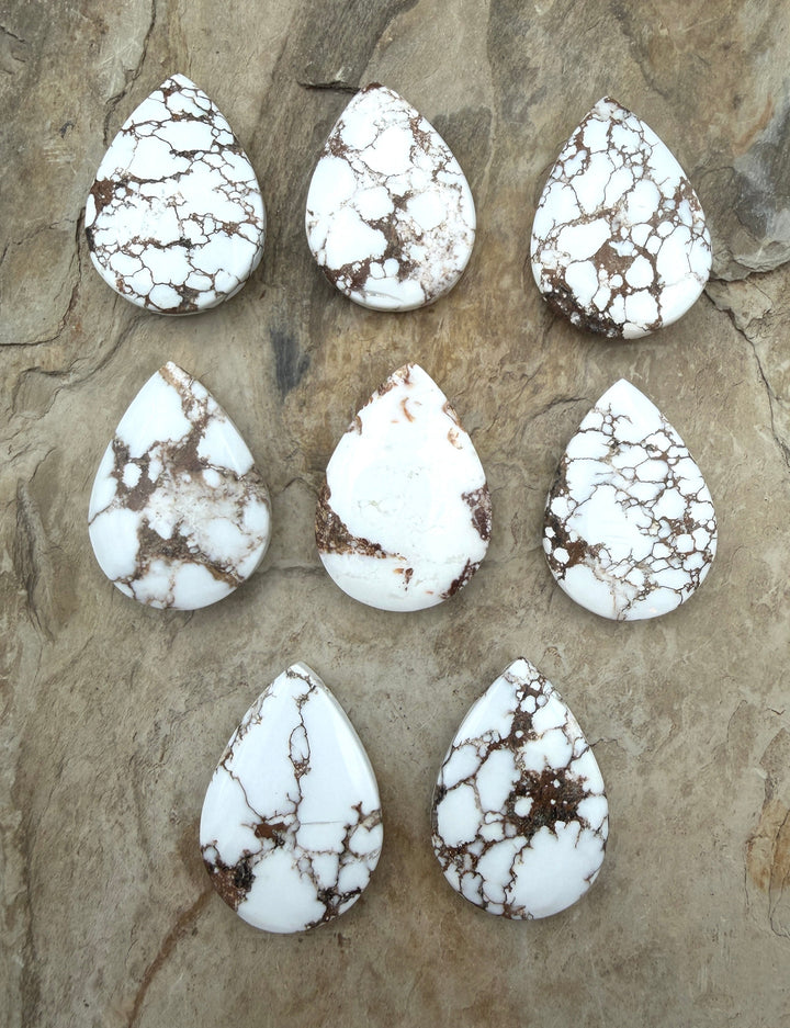 RARE Arizona Wild Horse Handcut Teardrop Shaped Focal