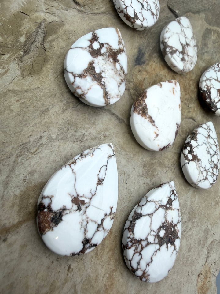 RARE Arizona Wild Horse Handcut Teardrop Shaped Focal