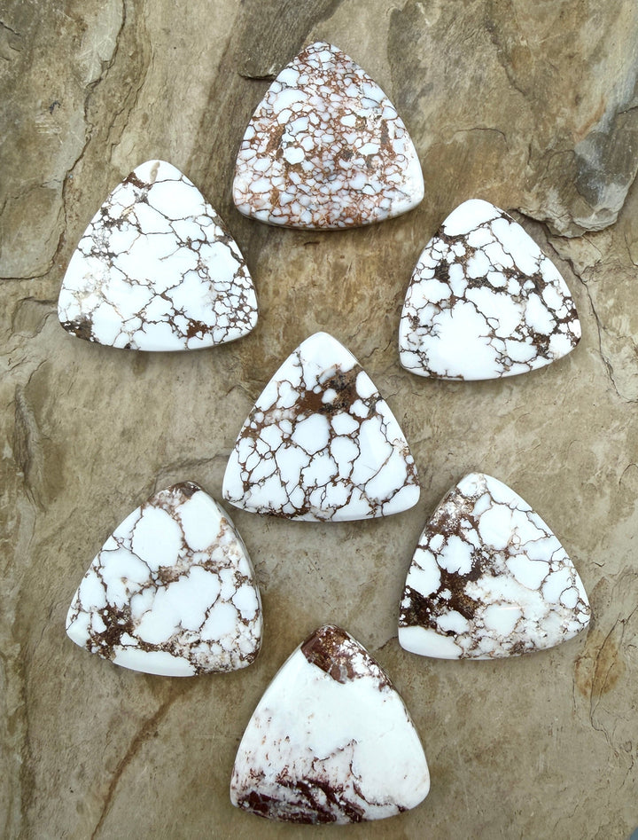 RARE Arizona Wild Horse Handcut Wide Trillion Fly Shaped