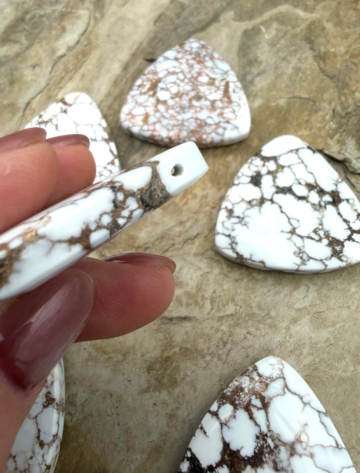 RARE Arizona Wild Horse Handcut Wide Trillion Fly Shaped