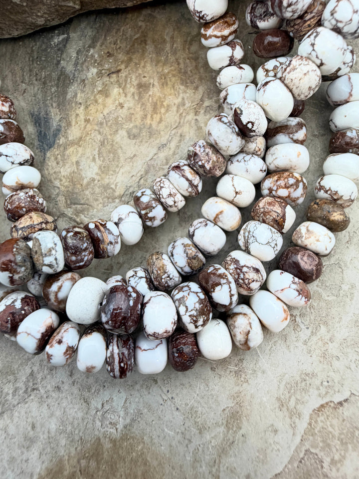 RARE Arizona Wild Horse Irregular Rondelle Beads 7mm ONE 16