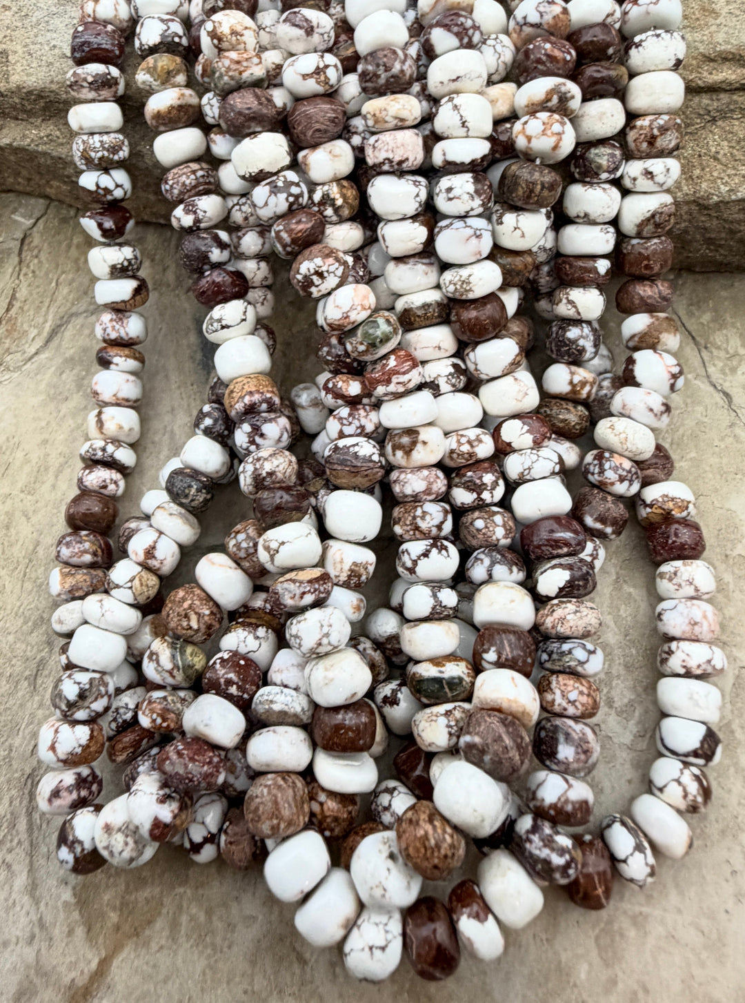 RARE Arizona Wild Horse Irregular Rondelle Beads 7mm ONE 16
