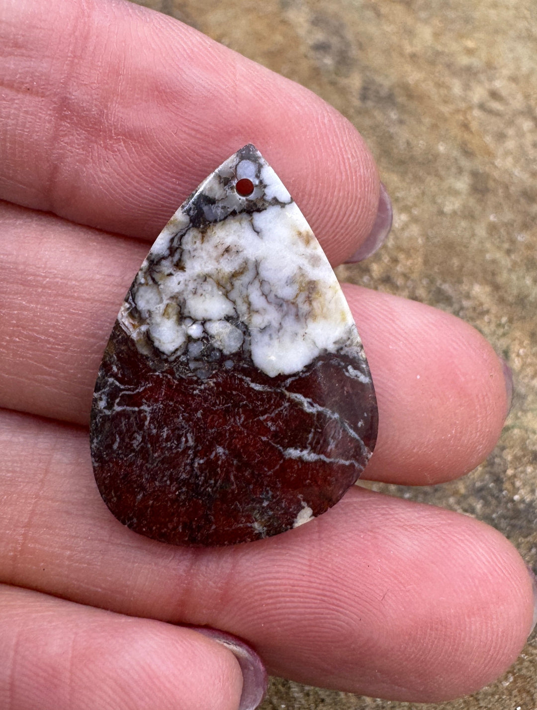 RARE Arizona Wild Horse Matching Focal Pendant Bead 20x24mm