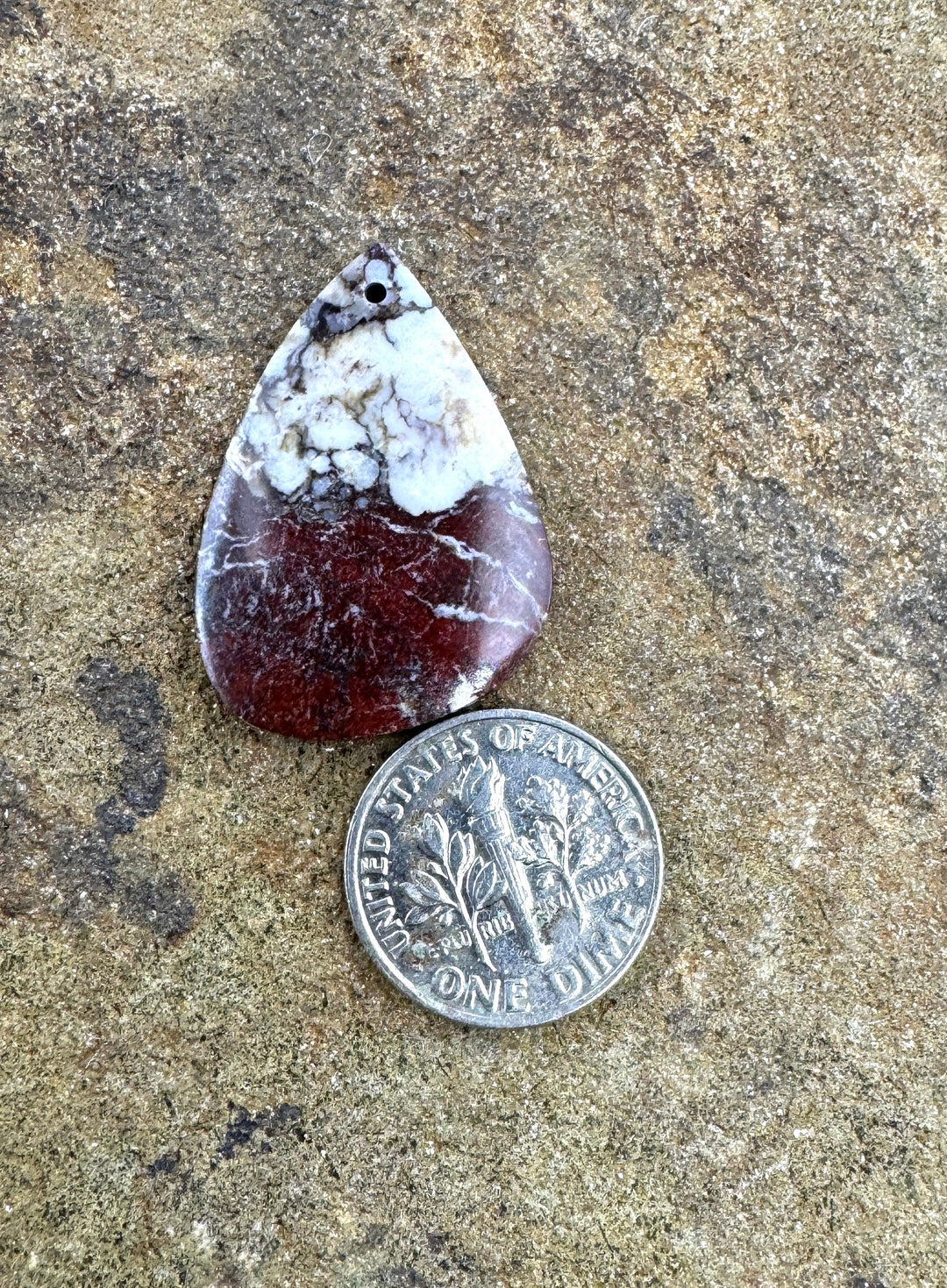 RARE Arizona Wild Horse Matching Focal Pendant Bead 20x24mm