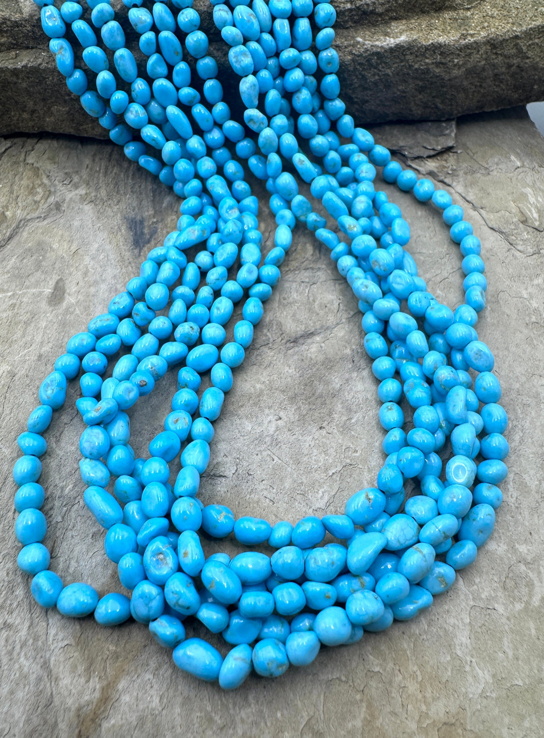 RARE Blue Ridge Turquoise (Nevada) 3-5mm Rounded Nugget