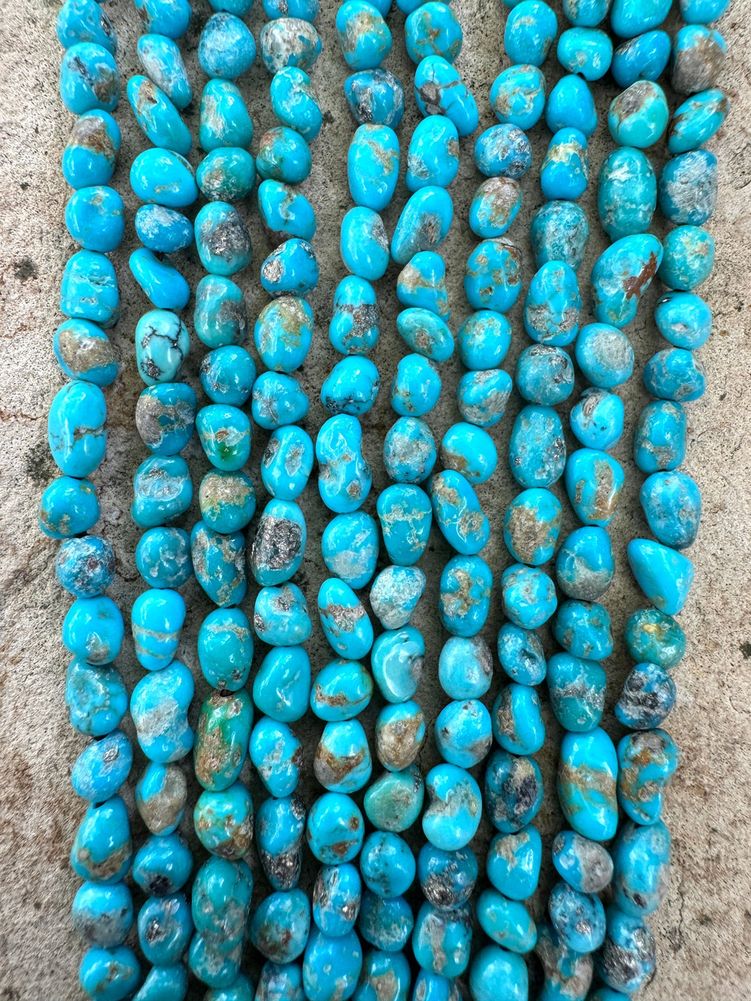 RARE Blue Ridge Turquoise (Nevada) 5-7mm Rounded Nugget