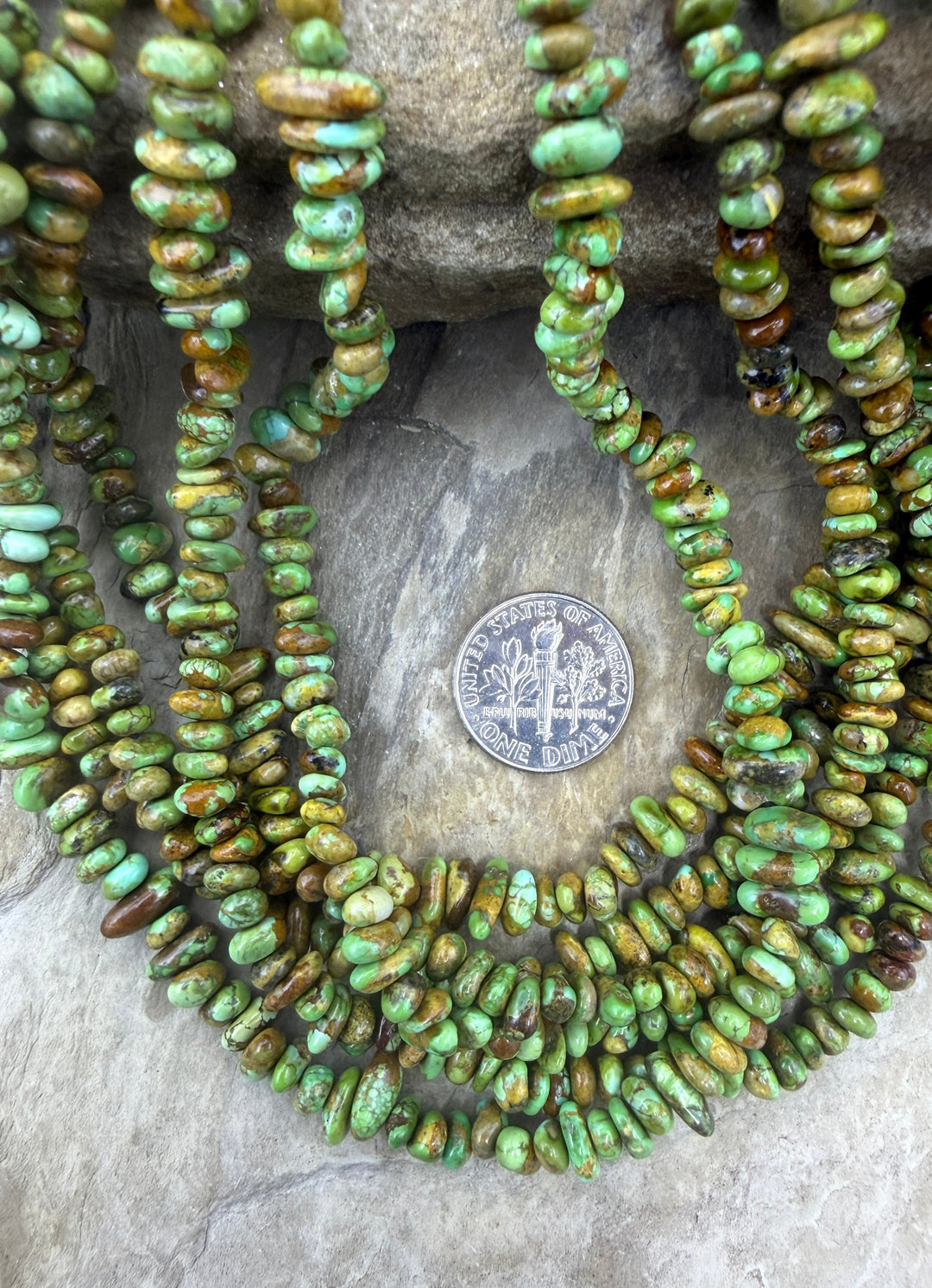 RARE Boulder Sonoran Gold Turquoise (Mex) 4-6mm Nugget/Chip