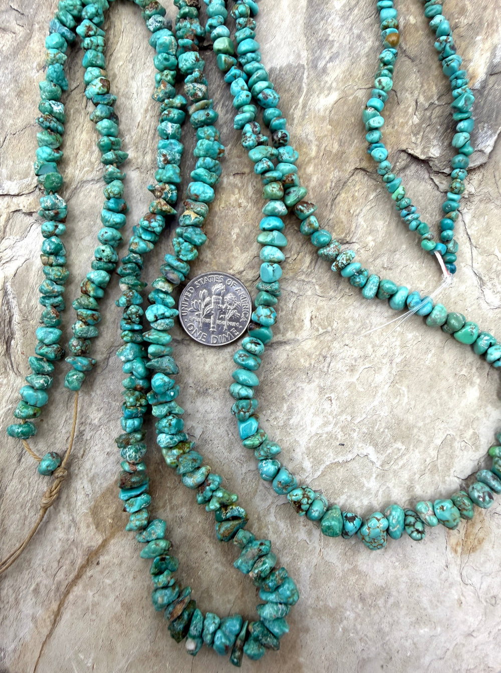 RARE Carico Lake Turquoise (Nevada) 4-8mm Graduated Nugget