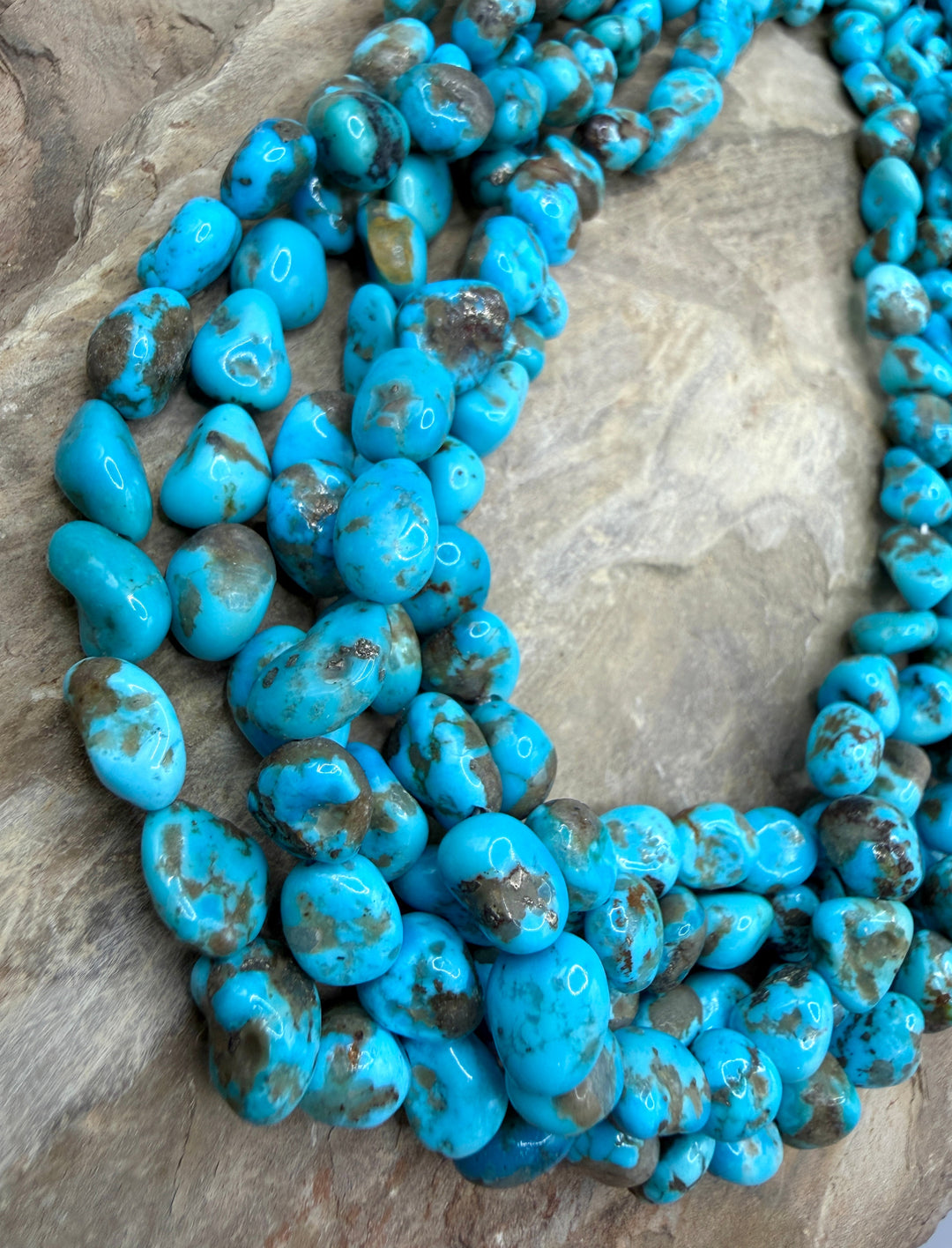 RARE Castle Dome Turquoise (Arizona) Nugget Beads