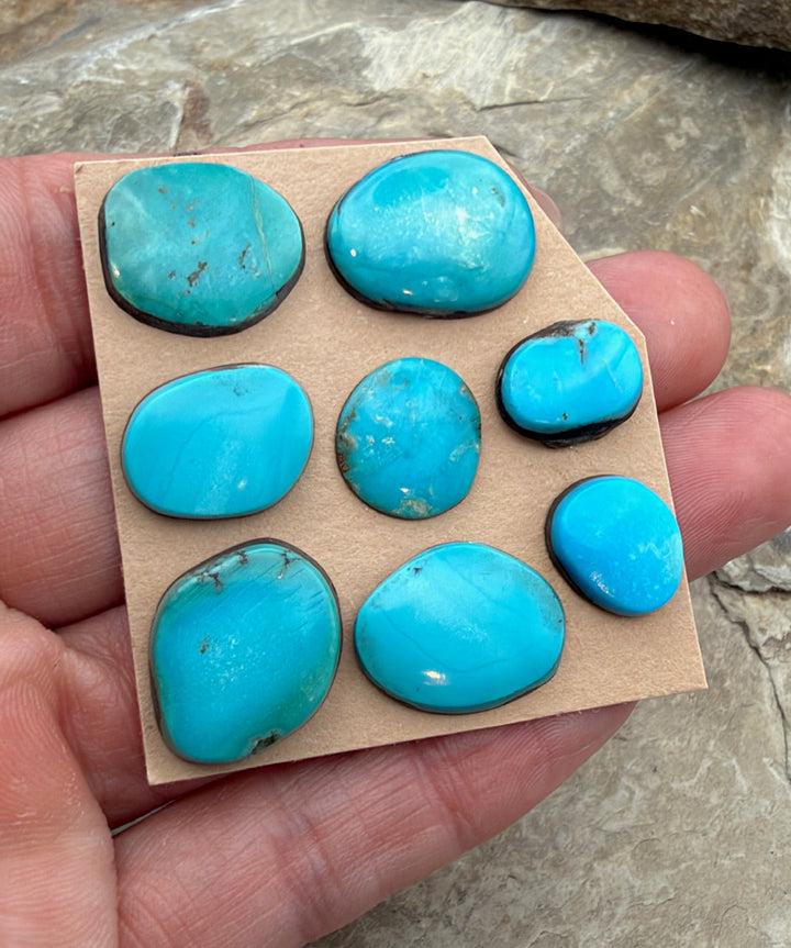 RARE Castle Dome Turquoise (Estate Find) LOT of 8 Small