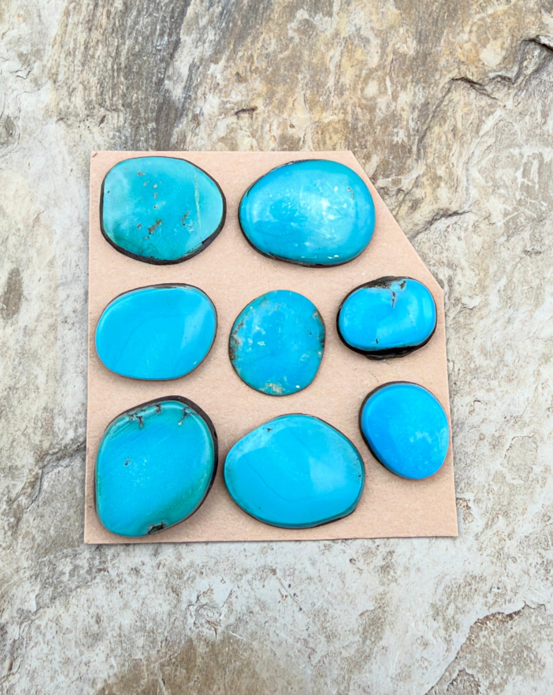 RARE Castle Dome Turquoise (Estate Find) LOT of 8 Small