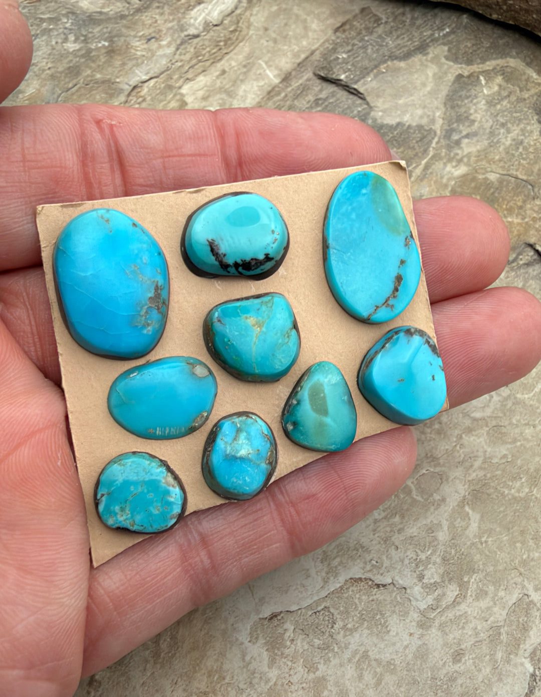 RARE Castle Dome Turquoise (Estate Find) LOT of 9 Small