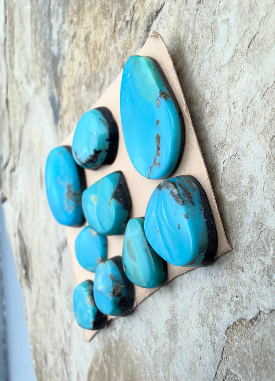 RARE Castle Dome Turquoise (Estate Find) LOT of 9 Small