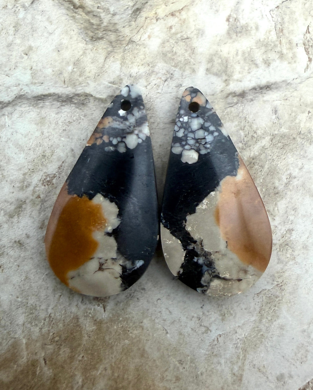 RARE Chalcosiderite ’Turquoise’ Matching Earring Slab Bead