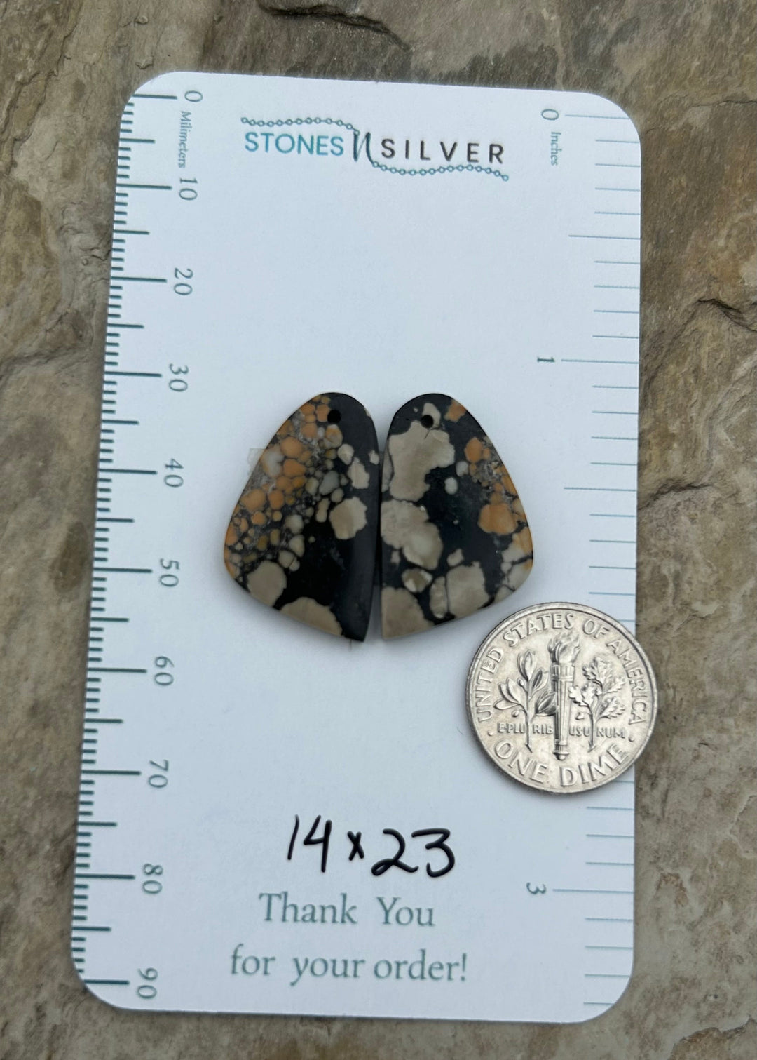 RARE Chalcosiderite ’Turquoise’ Matching Earring Slab Bead
