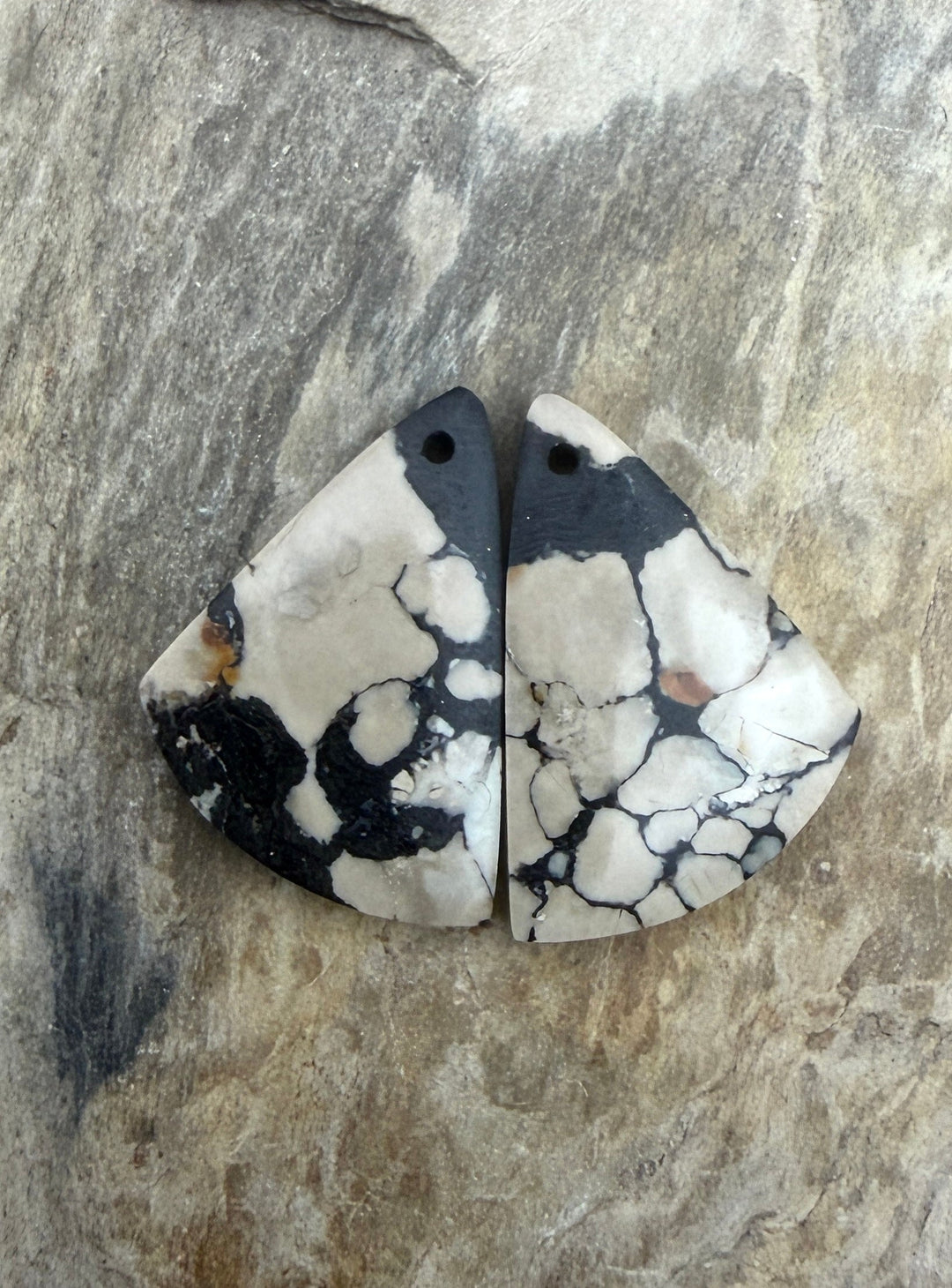 RARE Chalcosiderite ’Turquoise’ Matching Earring Slab Bead