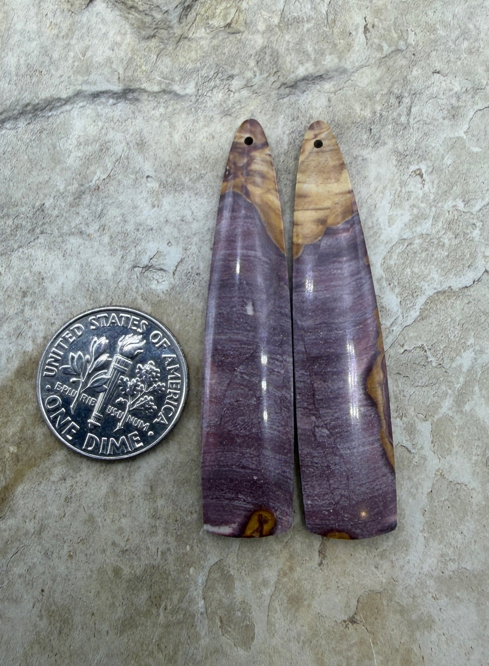 RARE Dead Camel Jasper (Nevada) Matching Earring Slab Bead
