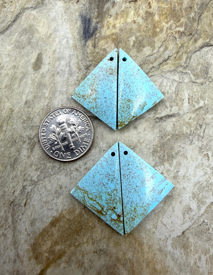 RARE Dry Creek Turquoise (Nevada) Matching Earring Slab
