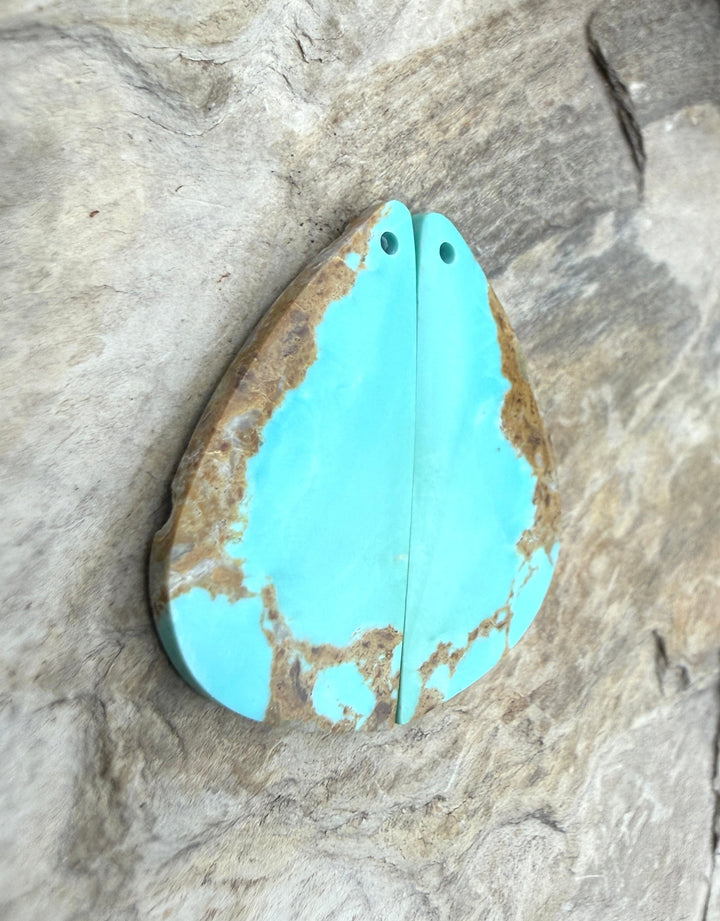 RARE Dry Creek Turquoise (Nevada) Matching Earring Slab