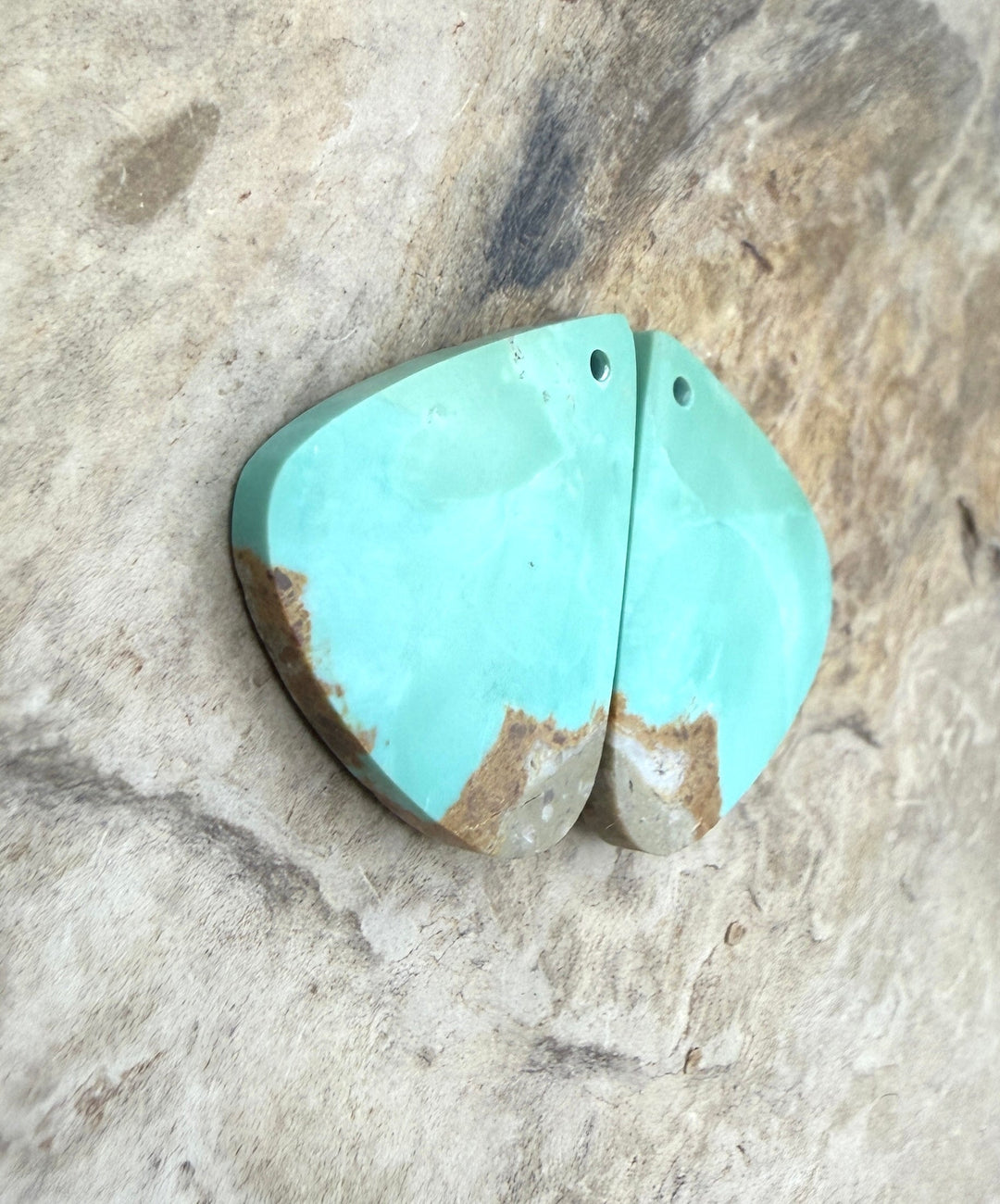 RARE Dry Creek Turquoise (Nevada) Matching Earring Slab
