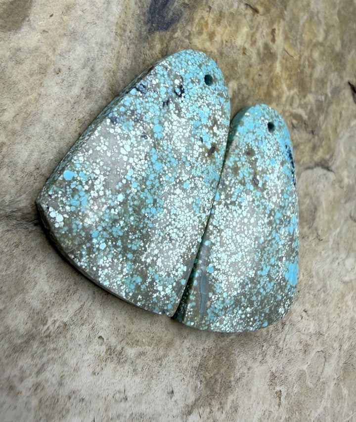 RARE Dry Creek Turquoise (Nevada) Matching Earring Slab