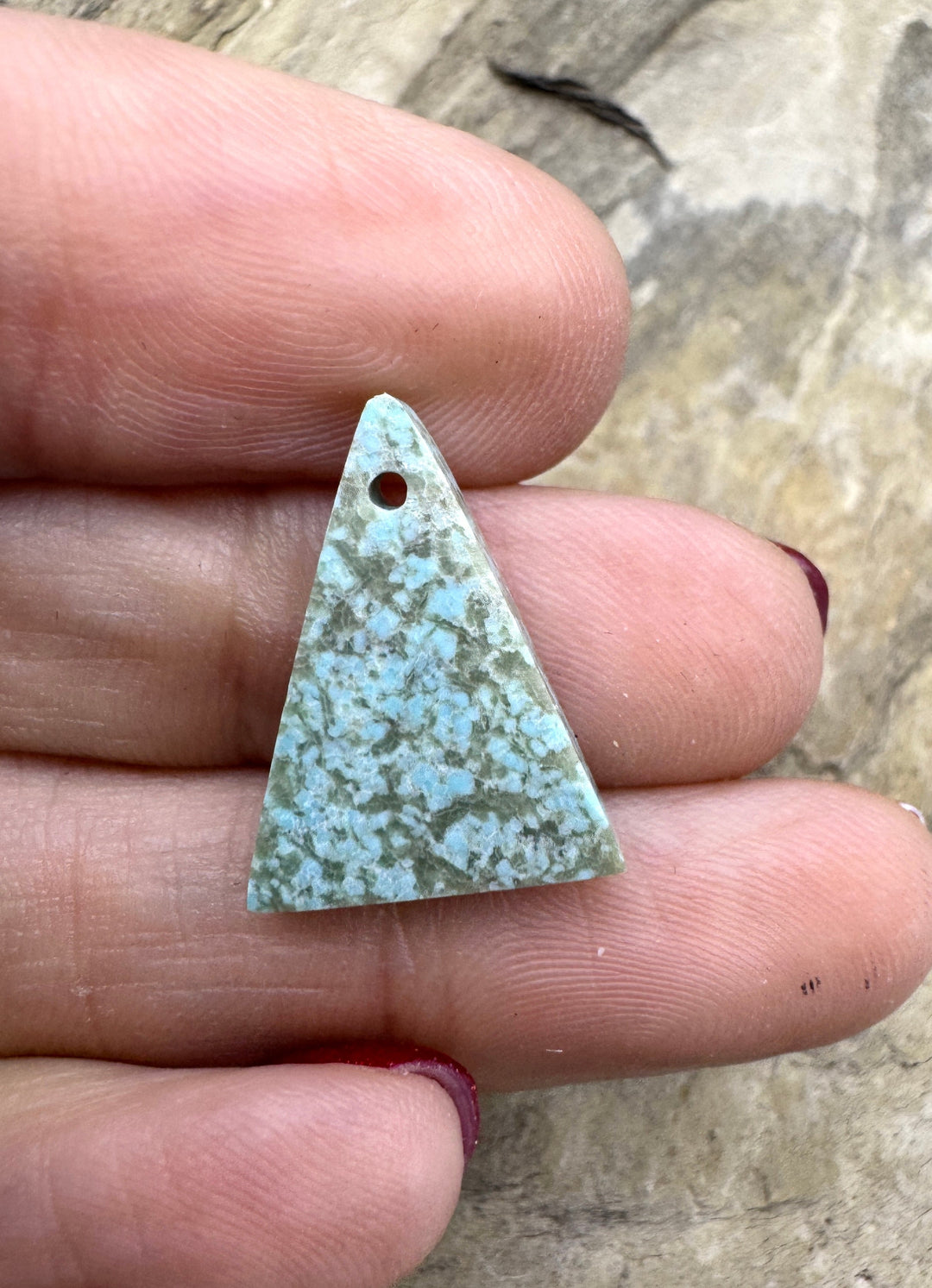 RARE Dry Creek Turquoise (NV) Small Focal Pendant Bead