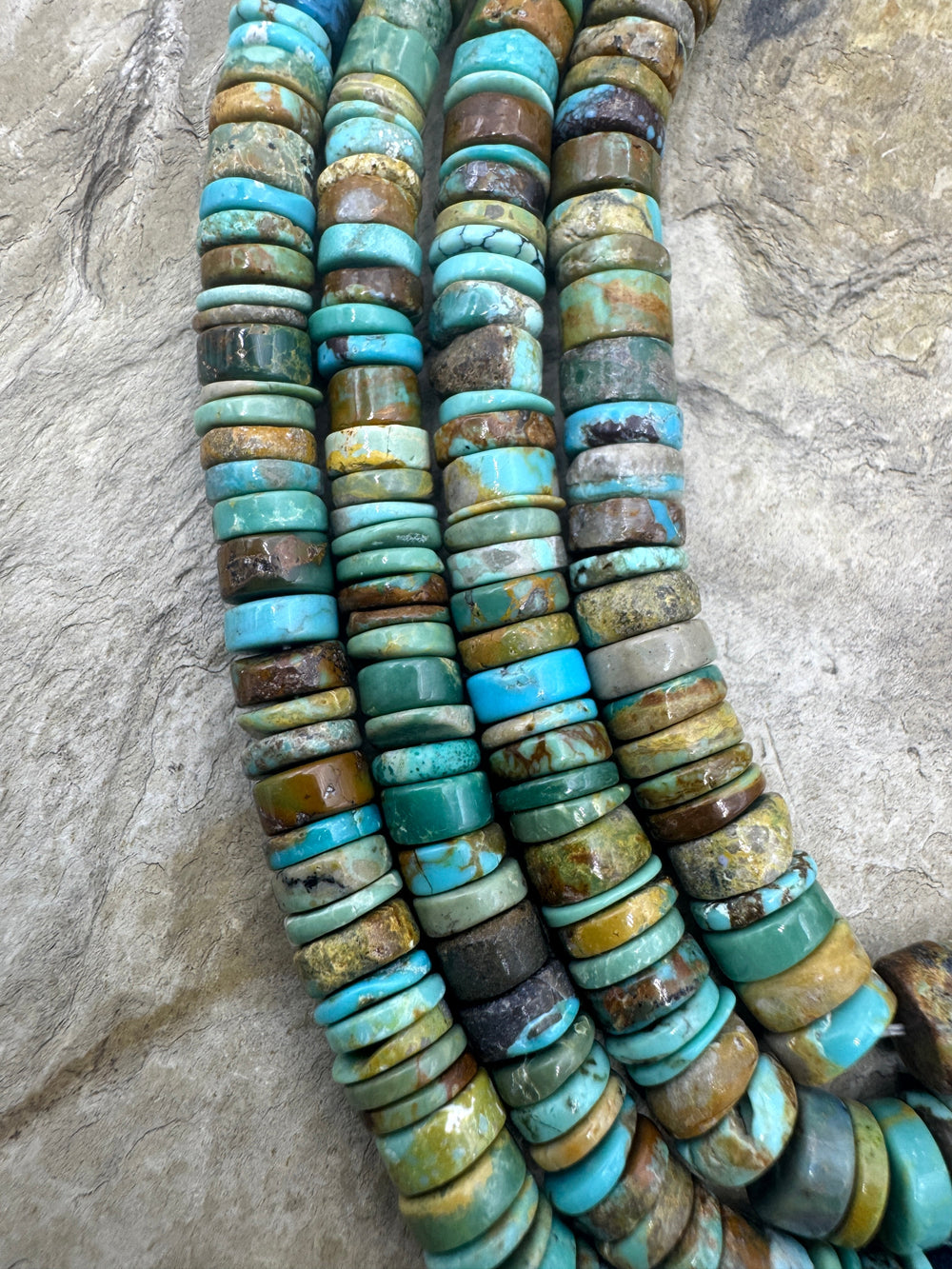 RARE Easter Blue Turquoise (Nevada) 6.5-7mm Heishi Bead