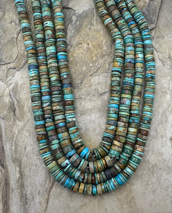 RARE Easter Blue Turquoise (Nevada) 6.5-7mm Heishi Bead