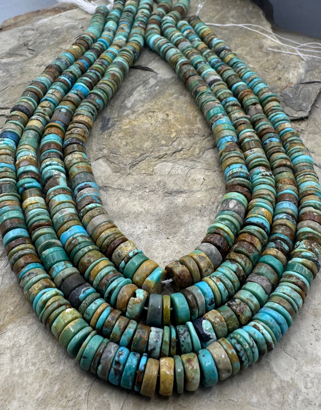 RARE Easter Blue Turquoise (Nevada) 6.5-7mm Heishi Bead