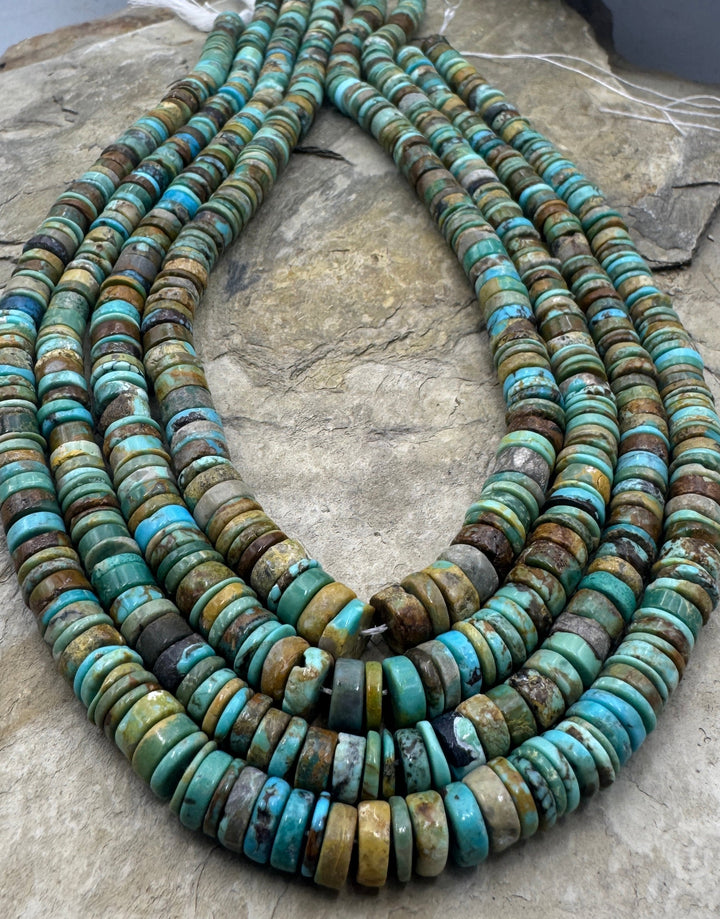 RARE Easter Blue Turquoise (Nevada) 6.5-7mm Heishi Bead
