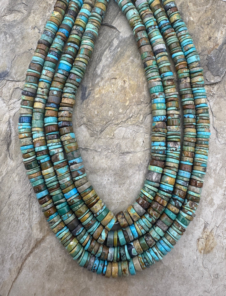 RARE Easter Blue Turquoise (Nevada) 6.5-7mm Heishi Bead