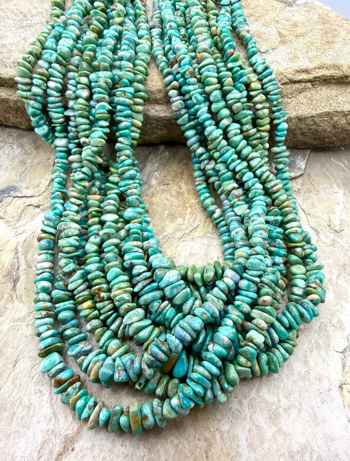 RARE Fox Turquoise (Nevada) 4-6mm Graduated Nugget/Chip