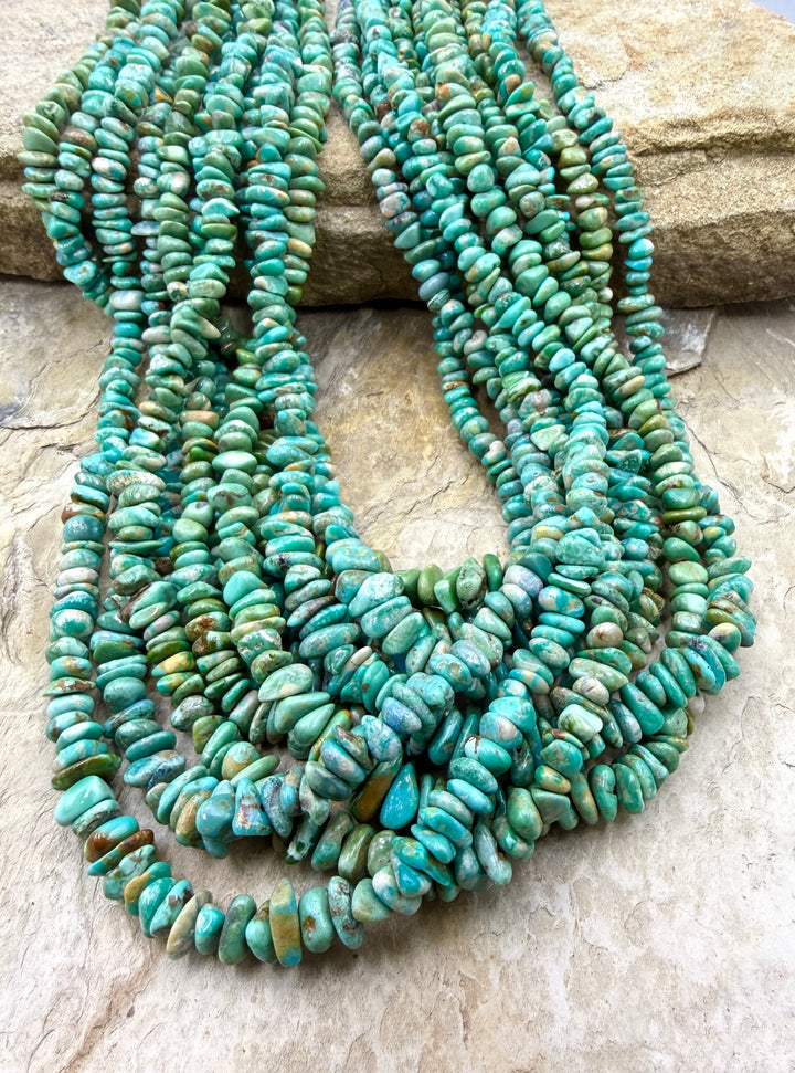 RARE Fox Turquoise (Nevada) 4-6mm Graduated Nugget/Chip