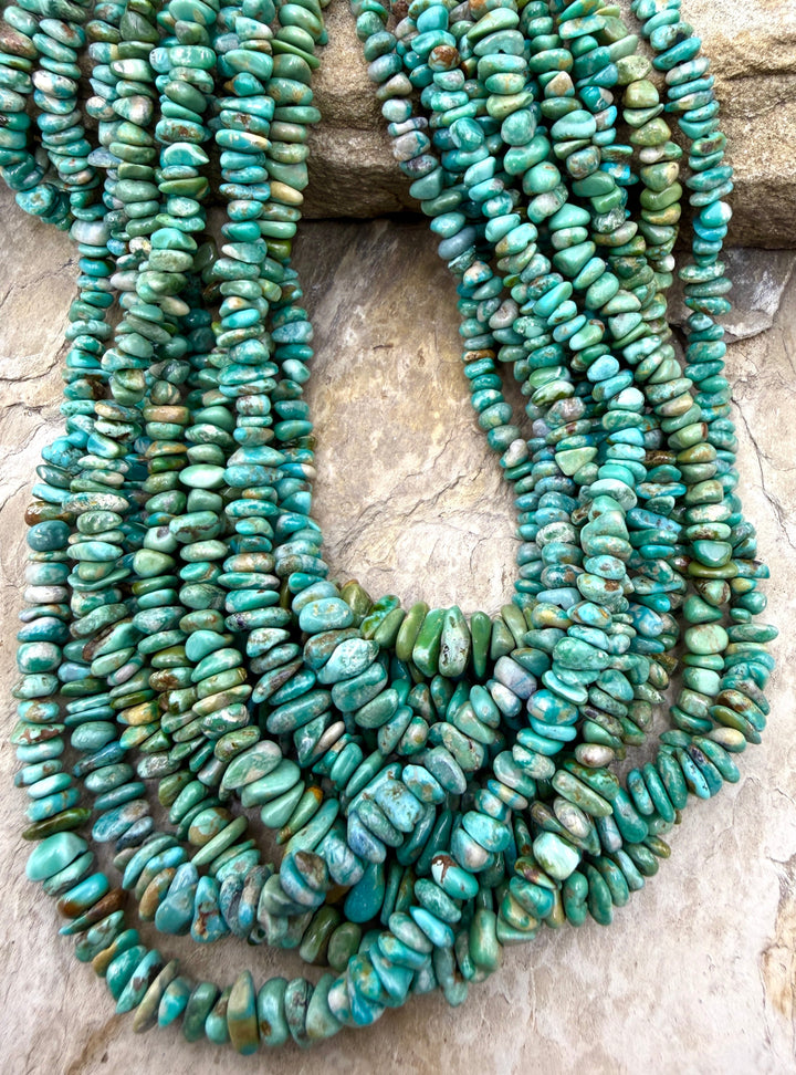 RARE Fox Turquoise (Nevada) 4-6mm Graduated Nugget/Chip