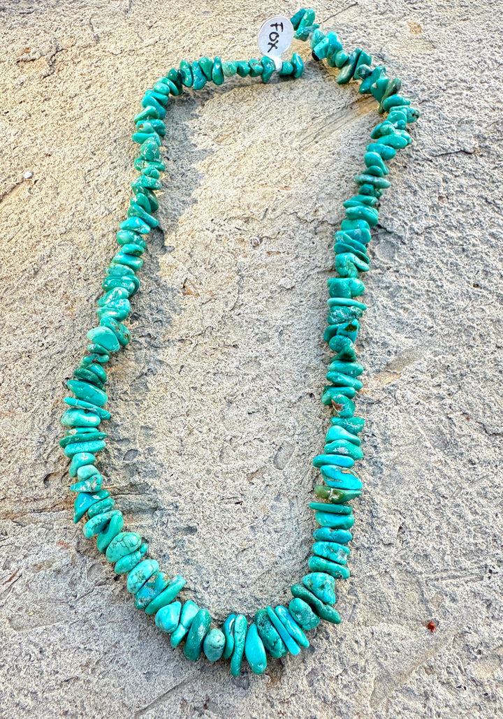 RARE Fox Turquoise (Nevada) 8-10mm Chip/Nugget Beads 16