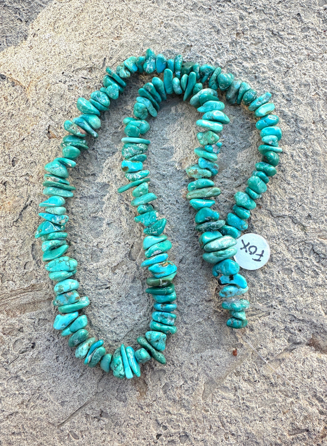 RARE Fox Turquoise (Nevada) 8-10mm Chip/Nugget Beads 16