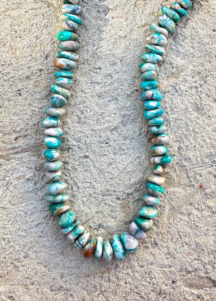 RARE Fox Turquoise (Nevada) 8-10mm Nugget Beads 16 Inch