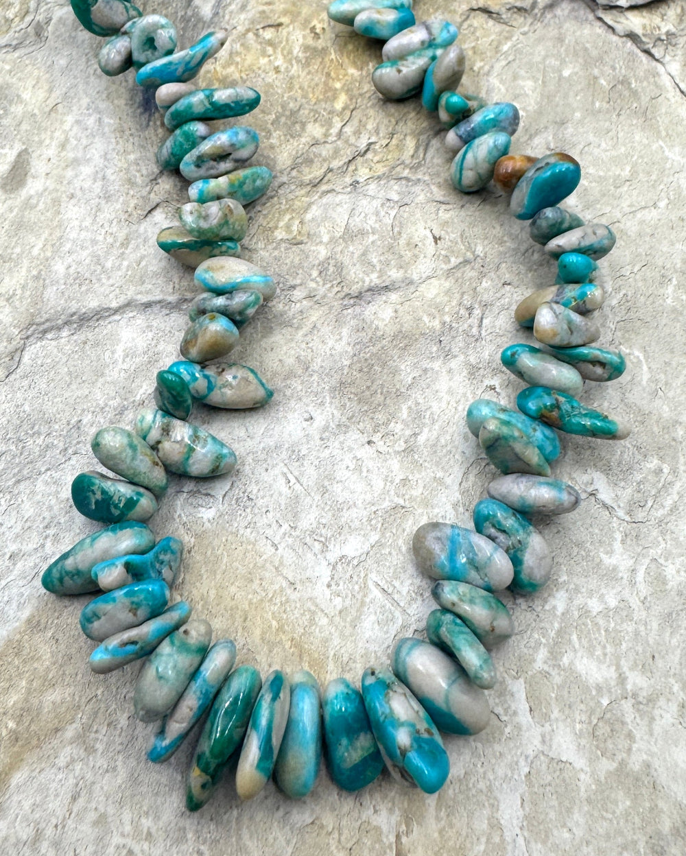 RARE Fox Turquoise (Nevada) 8-13mm Long Nugget Beads