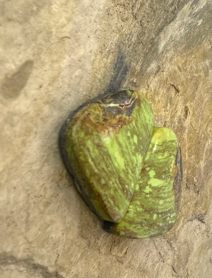 RARE Gaspeite (Canada) Dabochon Matched Pair 18x20mm