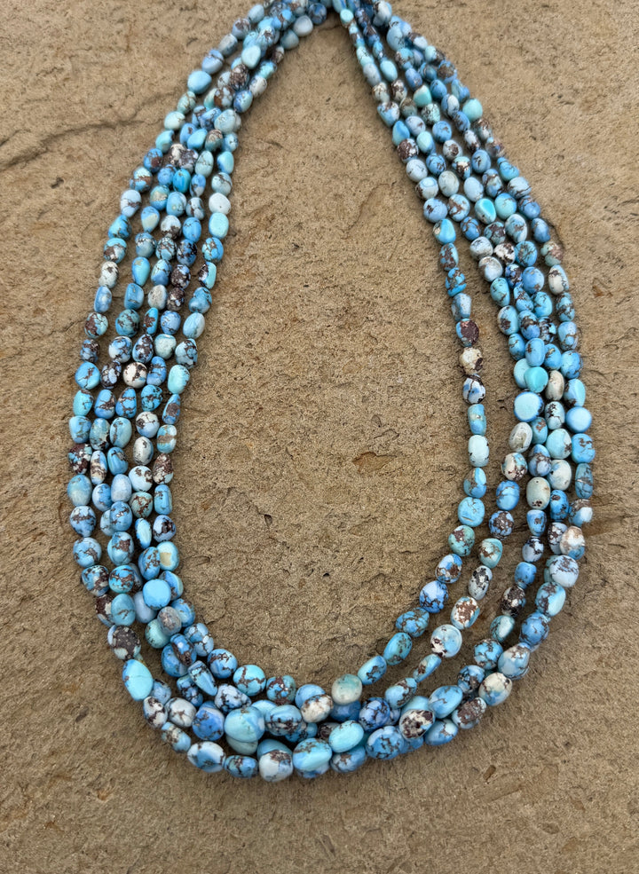 RARE Golden Hills AA+ Turquoise (Kazakhstan) 4-7mm Rounded