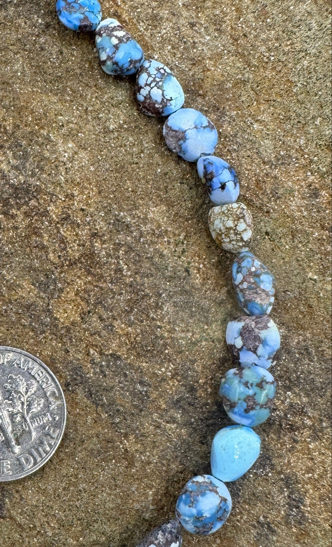 RARE Golden Hills Turquoise (Kazakhstan) 4-7mm Irregular