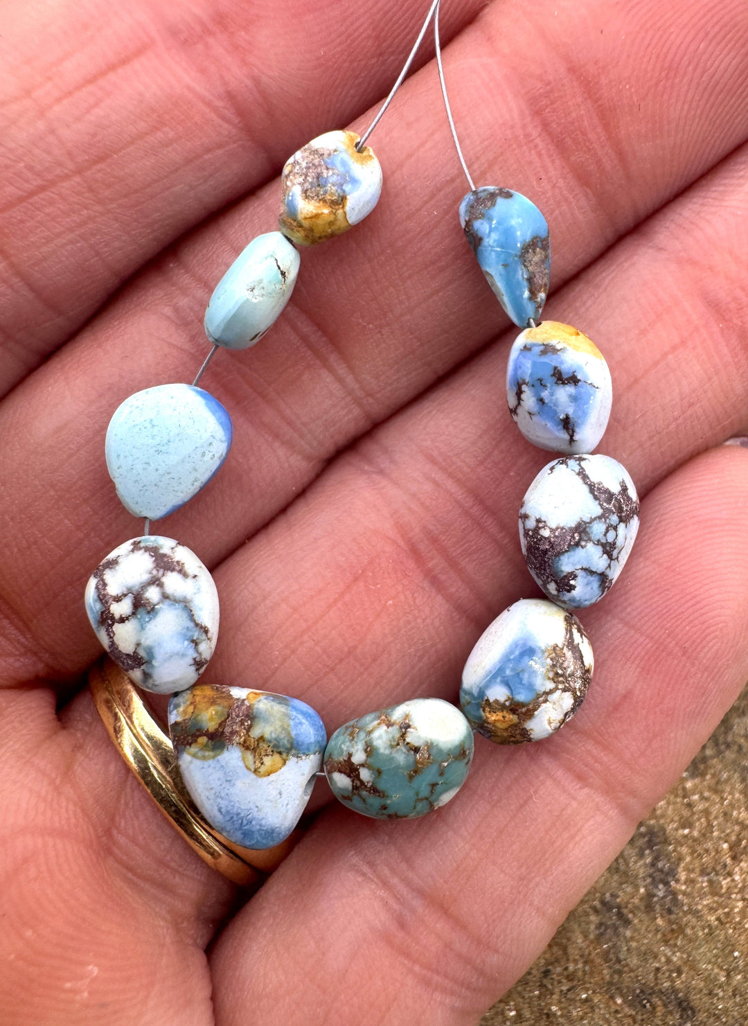 RARE Golden Hills Turquoise (Kazakhstan) 4-7mm Irregular