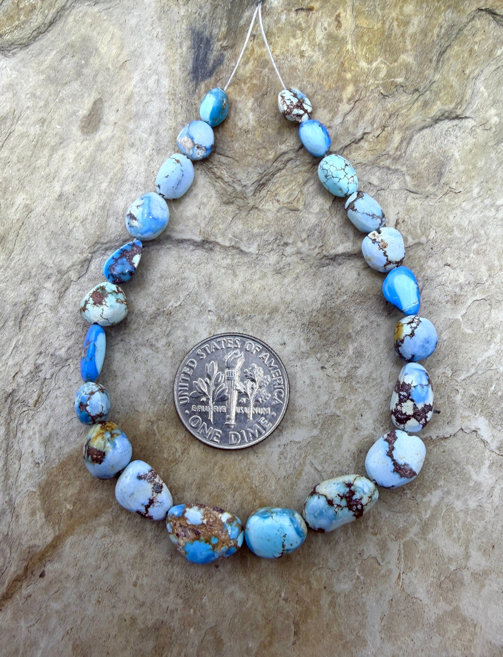 RARE Golden Hills Turquoise (Kazakhstan) 4mm-8x12mm