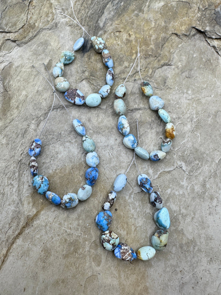 RARE Golden Hills Turquoise (Kazakhstan) 4x5mm-6x7mm Set